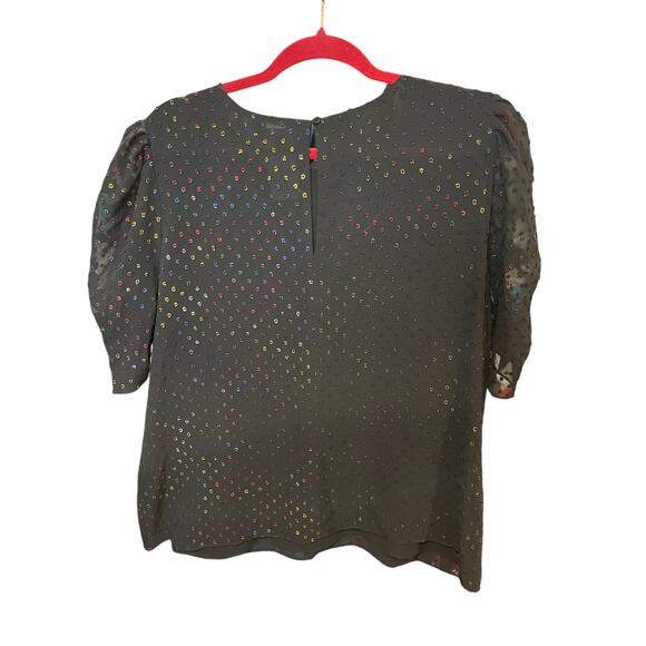 1.STATE shimmer rainbow dotted blouse - Picture 4 of 4